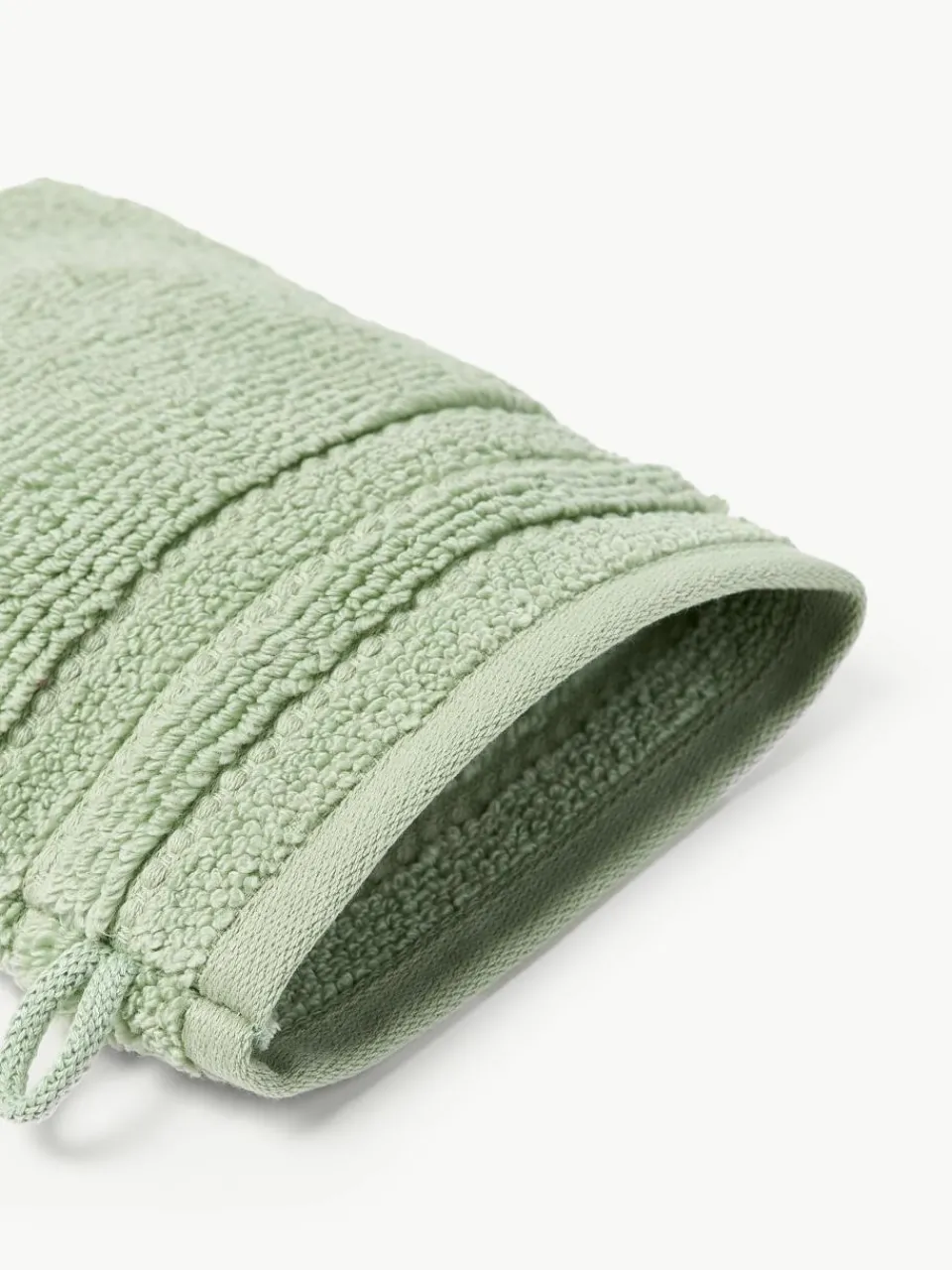 Washandjes Luxe met gestreepte rand, 2 stuks^Westwing Collection Fashion