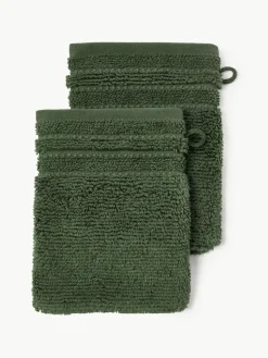 Washandjes Luxe met gestreepte rand, 2 stuks^Westwing Collection Outlet