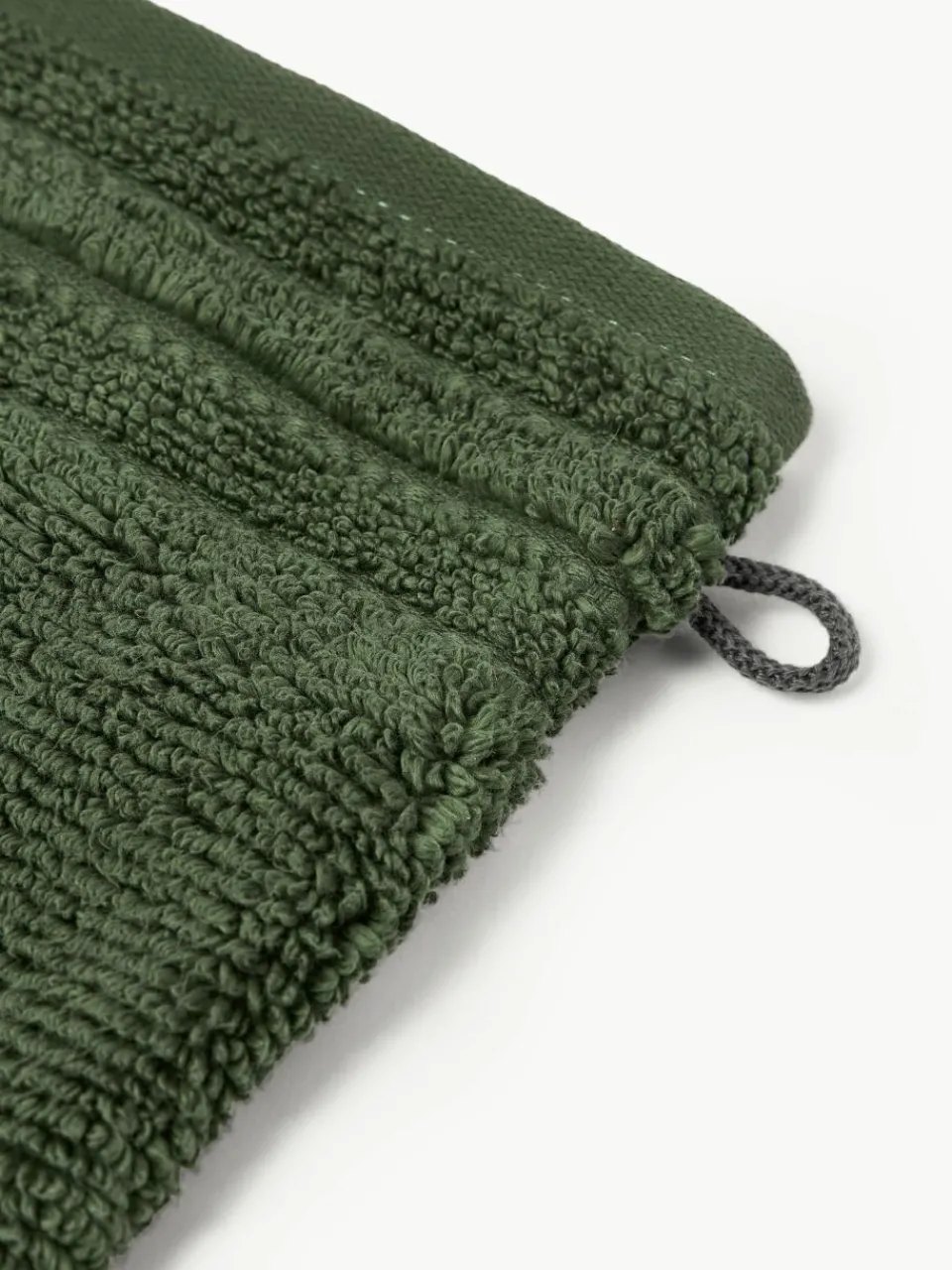 Washandjes Luxe met gestreepte rand, 2 stuks^Westwing Collection Outlet