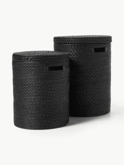 Wasmanden Lurdes met deksel, 2-delig^Westwing Collection Discount