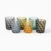 Waterglazen Blocks, set van 6^Pols Potten Clearance