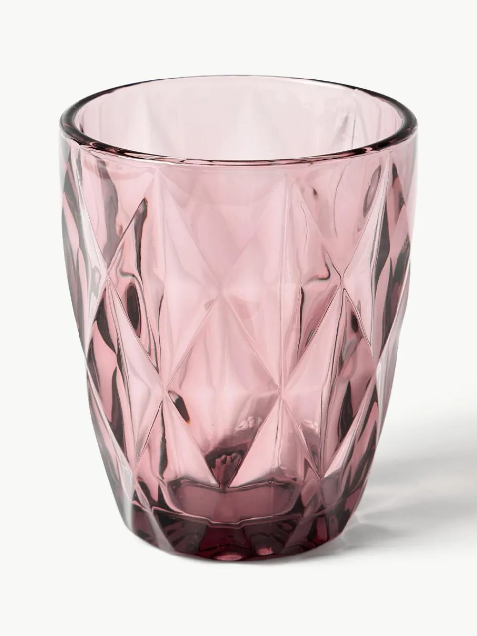 Waterglazen Colorado met structuurpatroon, 4-delig^Westwing Collection Fashion