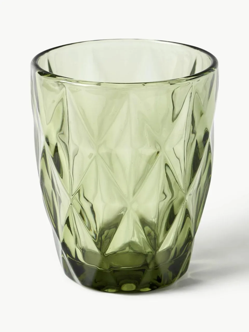 Waterglazen Colorado met structuurpatroon, 4-delig^Westwing Collection Fashion