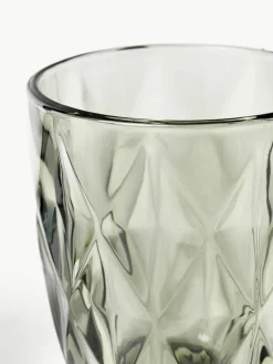 Waterglazen Colorado met structuurpatroon, 4 stuks^Westwing Collection Discount