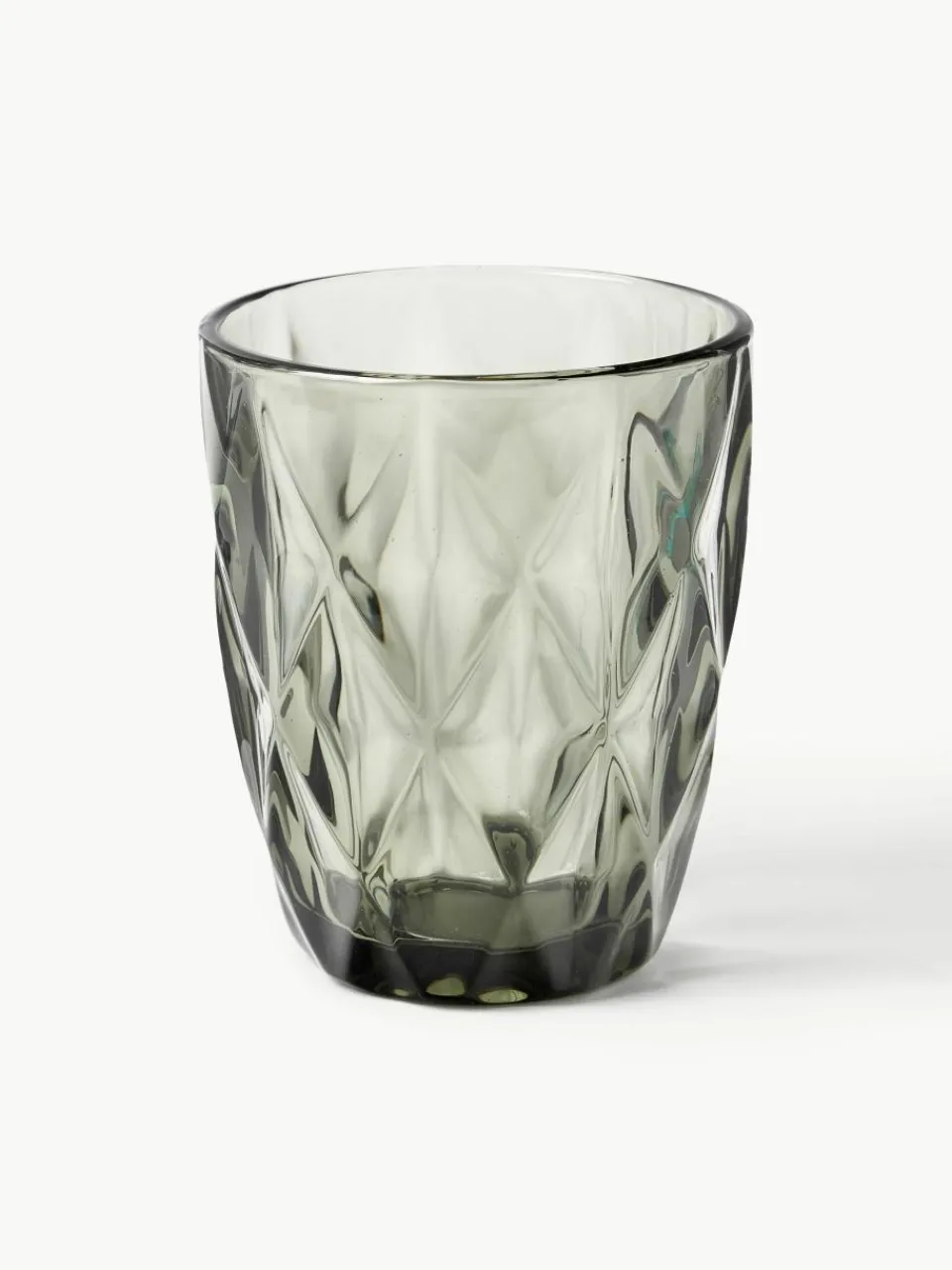 Waterglazen Colorado met structuurpatroon, 4 stuks^Westwing Collection Discount