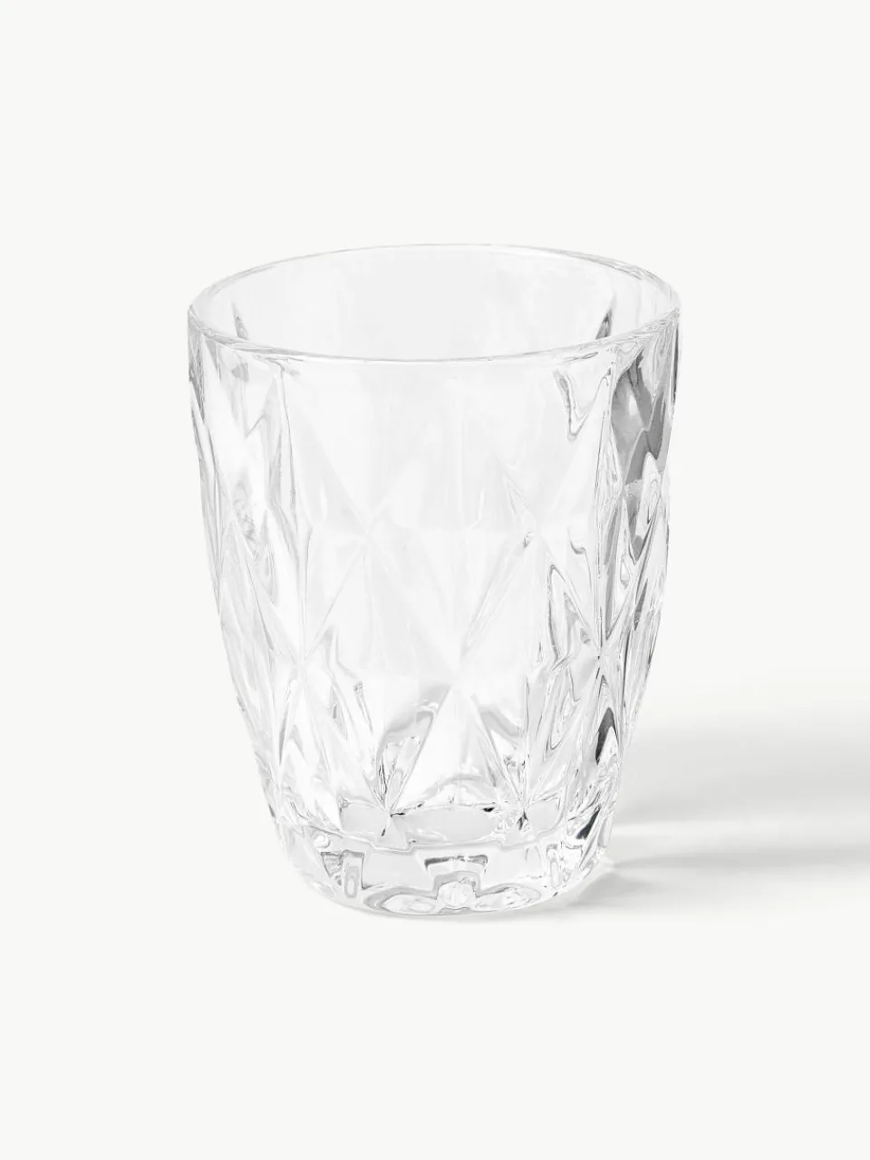 Waterglazen Colorado met structuurpatroon, 4 stuks^Westwing Collection Outlet