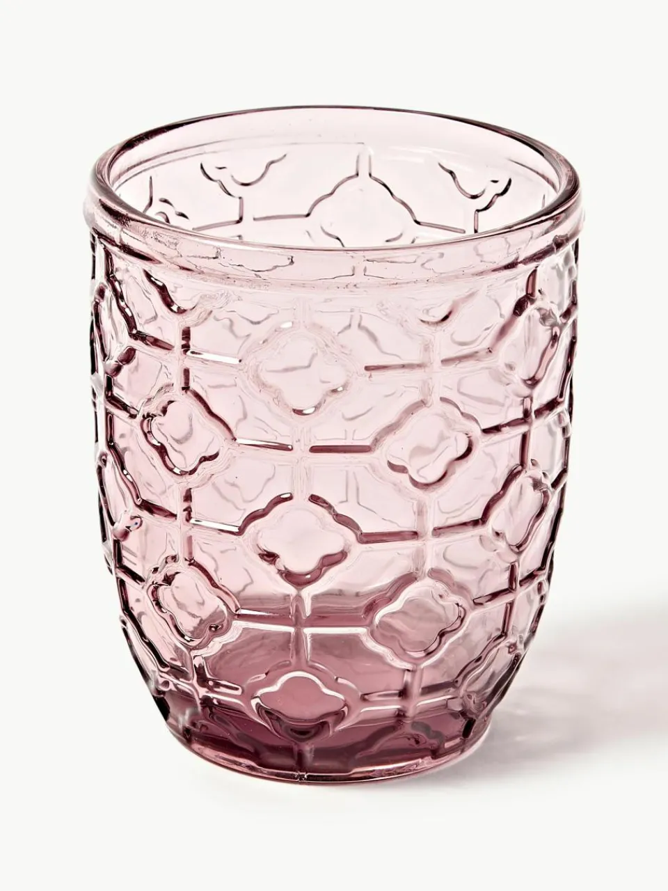 Waterglazen Geometrie met structuurpatroon, set van 6^Villa D'Este Home Tivoli Outlet