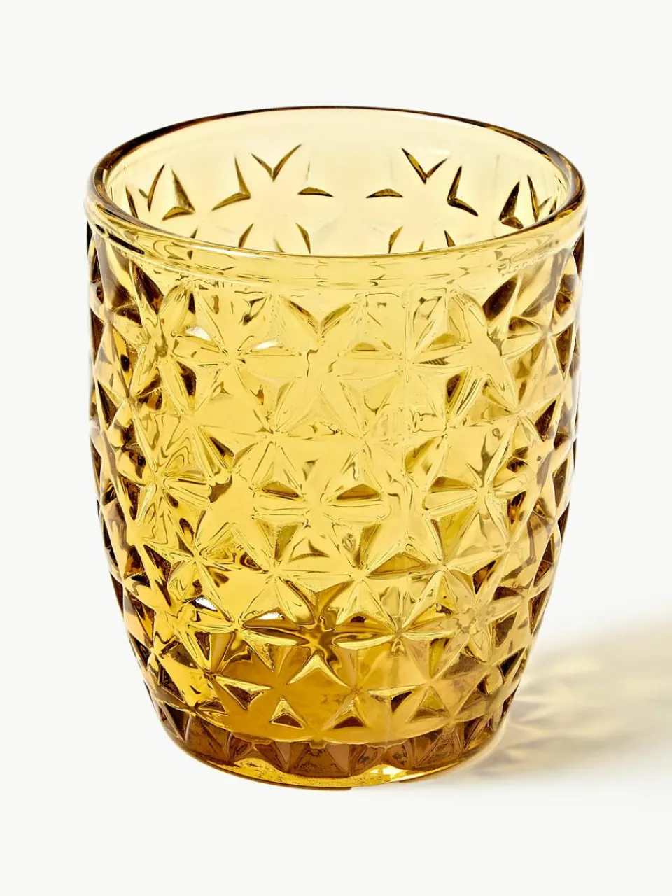 Waterglazen Geometrie met structuurpatroon, set van 6^Villa D'Este Home Tivoli Outlet