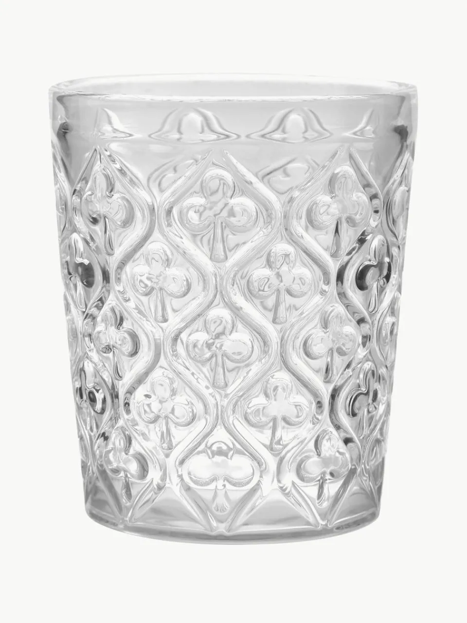 Waterglazen Marrakech met structuurpatroon, set van 6^Villa D'Este Home Tivoli Outlet