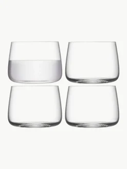 Waterglazen Metropolitan, 4 stuks^Lsa International Outlet