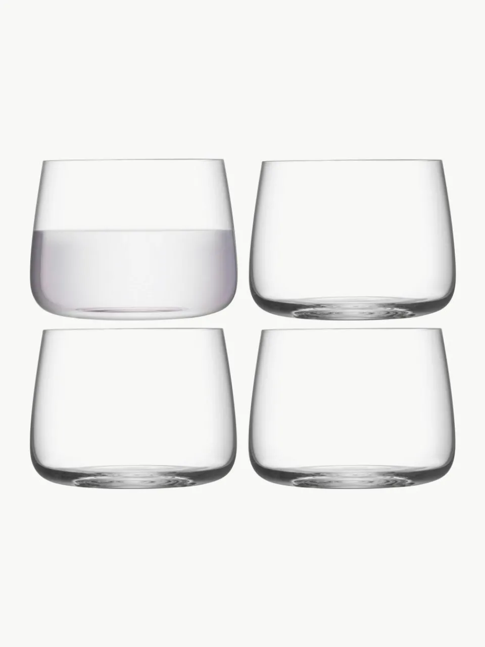 Waterglazen Metropolitan, 4 stuks^Lsa International Outlet