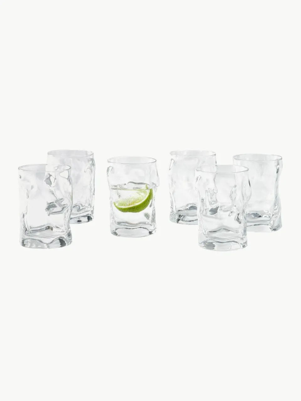 Waterglazen Sorgente in organische vorm, 6 stuks^Westwing Discount