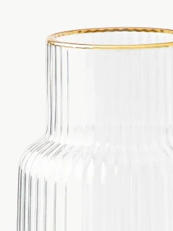 Waterkaraf Minna met groefreliëf en goudkleurige rand, 1.1 L^Westwing Collection Discount