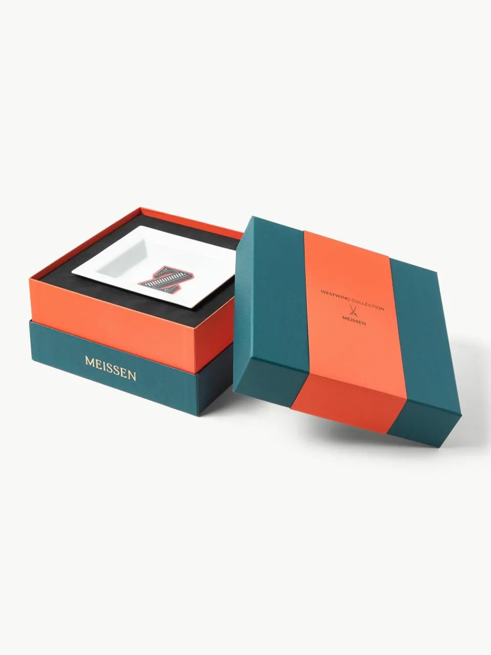 x MEISSEN, handgemaakte vide-poche initialen met decoratie^Westwing Collection Best