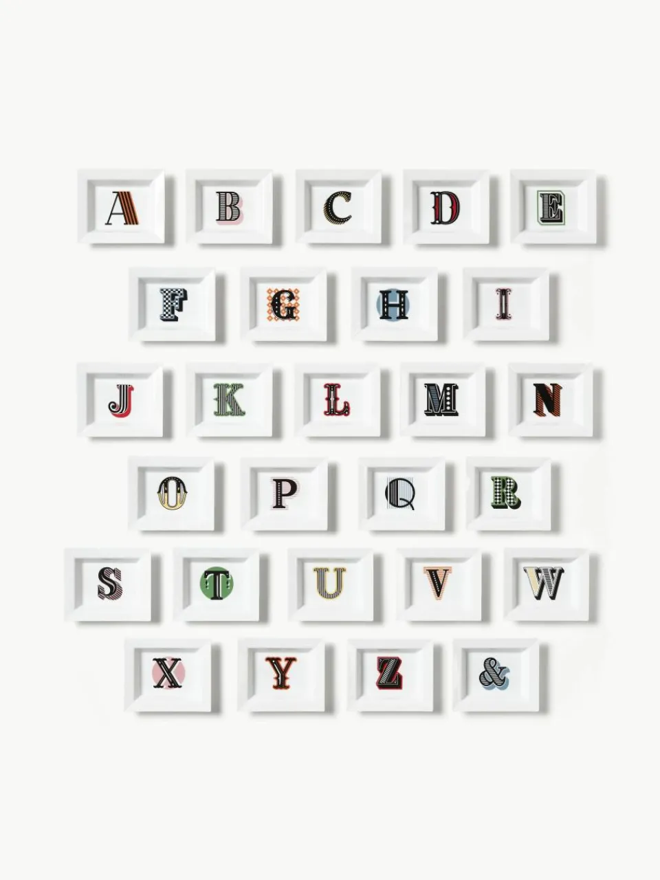 x MEISSEN, handgemaakte vide-poche initialen met decoratie^Westwing Collection Hot