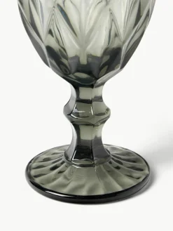 Wijnglazen Colorado met structuurpatroon, 4 stuks^Westwing Collection New