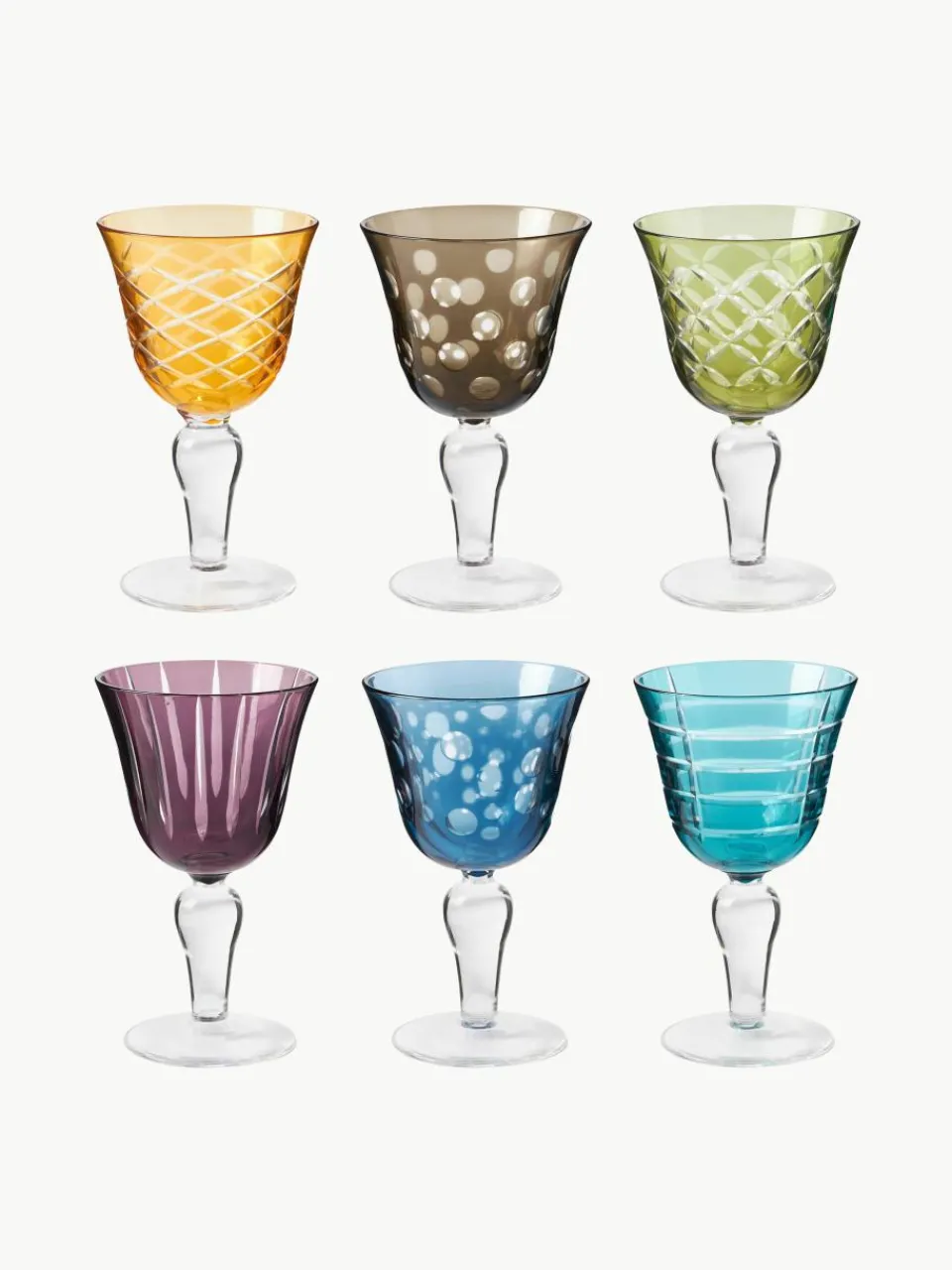 Wijnglazenset Cuttings, 6-delig^Pols Potten Outlet