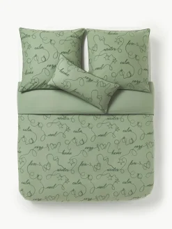 Winter flanellen dekbedovertrek Isabelle met bies^Westwing Collection New