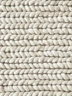 Wollen vloerkleed Bruna met gevlochten structuur^Westwing Collection Fashion