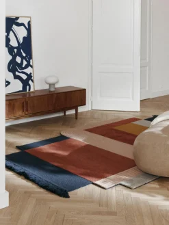 Wollen vloerkleed Milla met franjes^Westwing Collection Best
