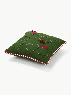 Wollendecoratief kussen Jova met winters motief^Westwing Collection Discount