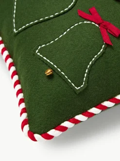 Wollendecoratief kussen Jova met winters motief^Westwing Collection Discount