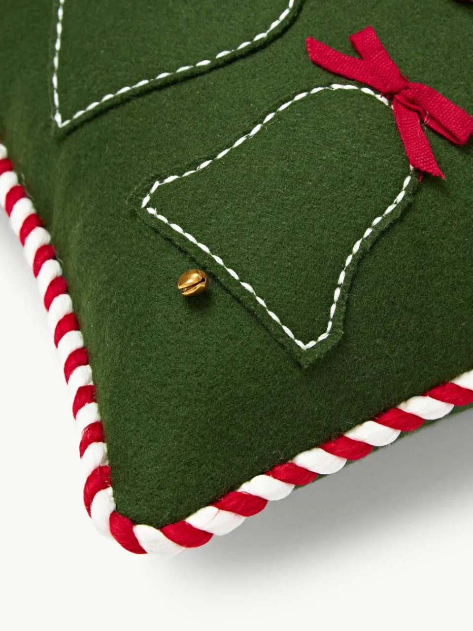 Wollendecoratief kussen Jova met winters motief^Westwing Collection Discount