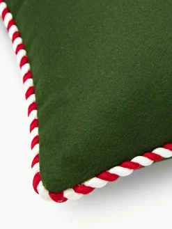 Wollendecoratief kussen Jova met winters motief^Westwing Collection Discount