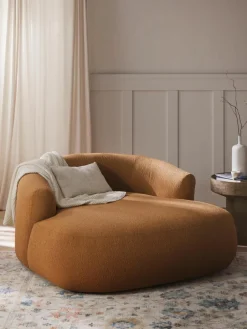 XL bouclé loungefauteuil Sofia^Westwing Collection Fashion