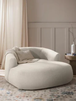 XL bouclé loungefauteuil Sofia^Westwing Collection Hot
