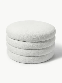 XL bouclé poef Alto met opbergruimte^Westwing Collection Online