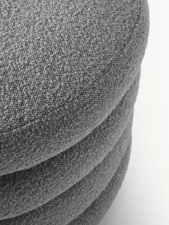 XL bouclé poef Alto met opbergruimte^Westwing Collection Best