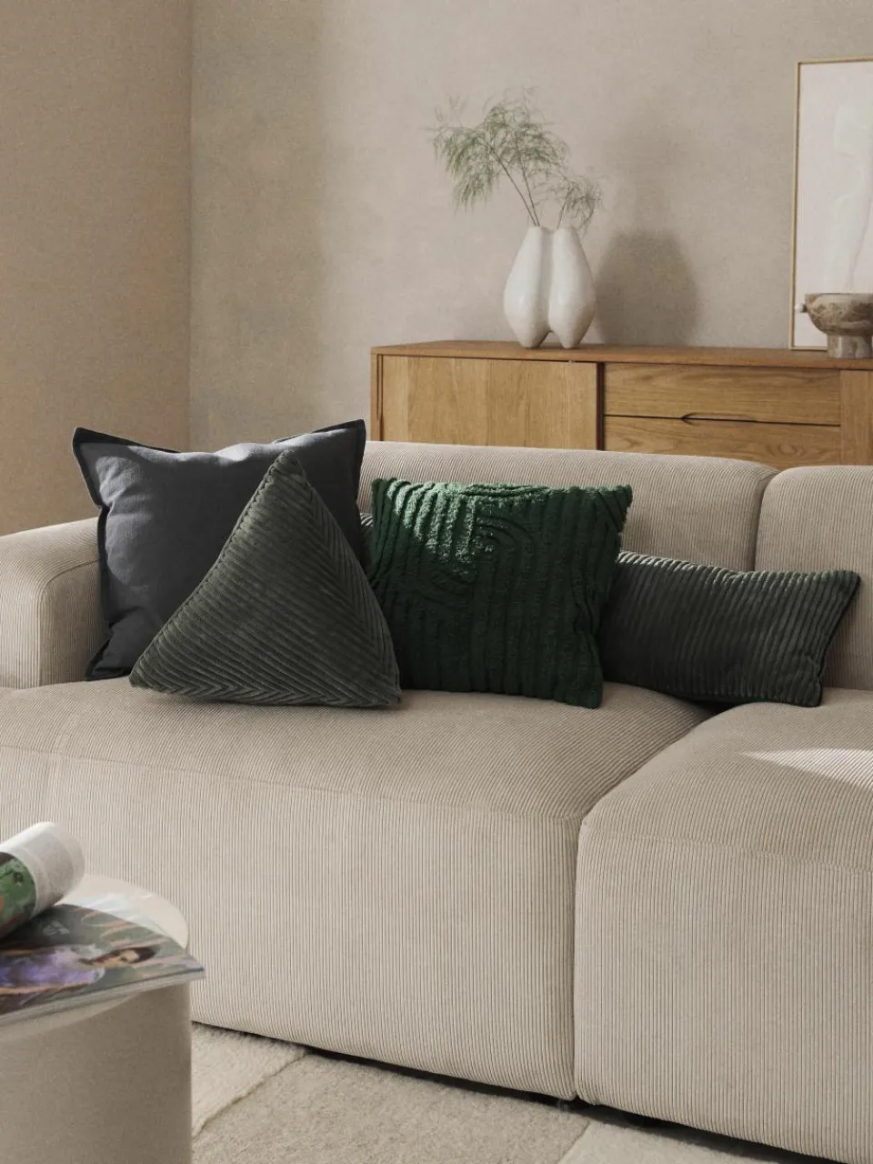 XL kussen Kylen van corduroy^Westwing Collection Outlet