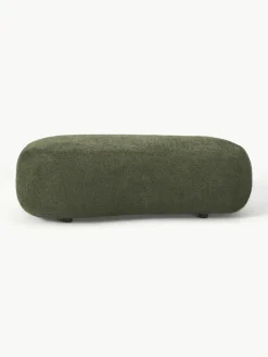 XL poef Alba van teddy bouclé^Westwing Collection New