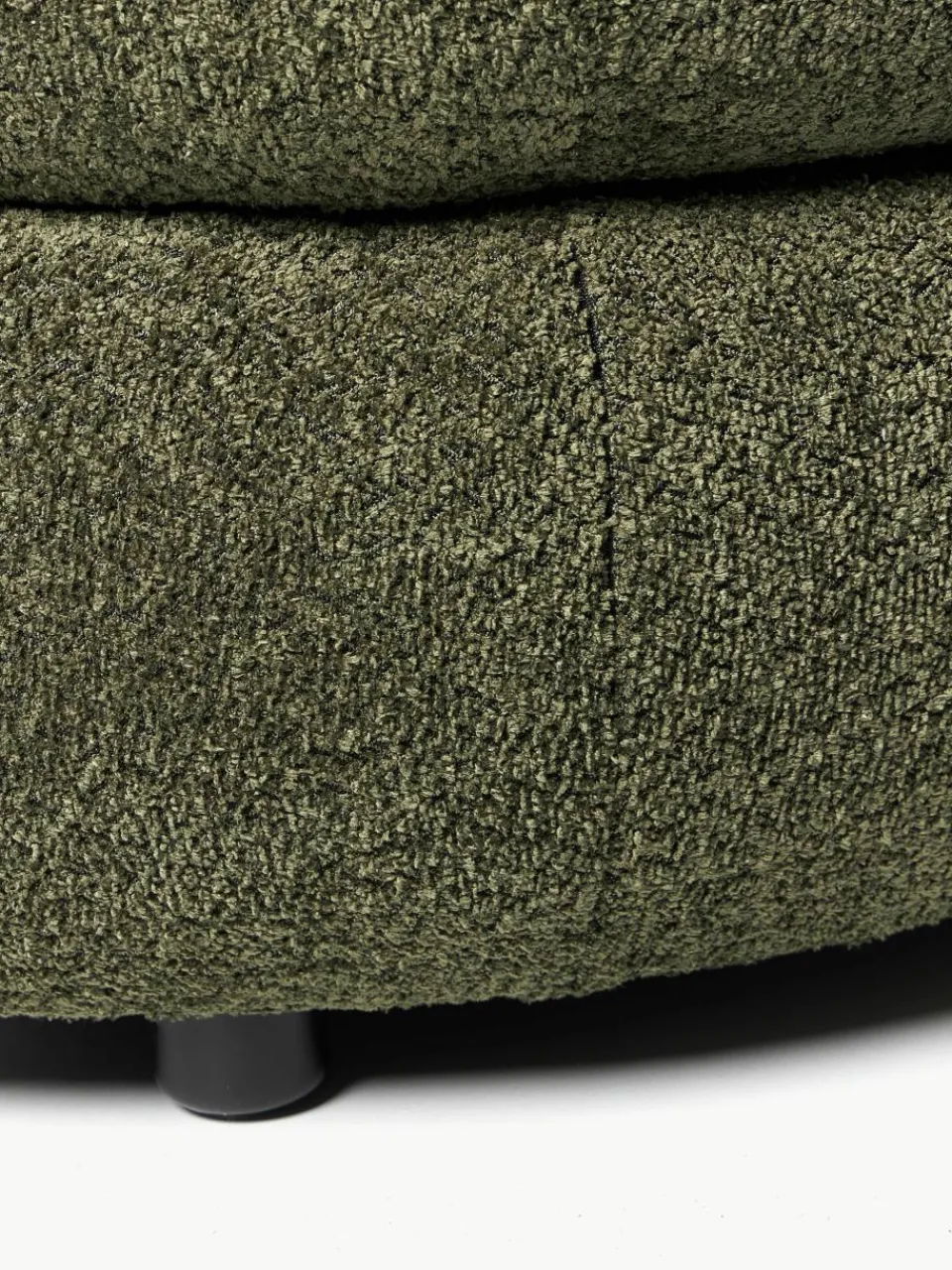 XL poef Alba van teddy bouclé^Westwing Collection New