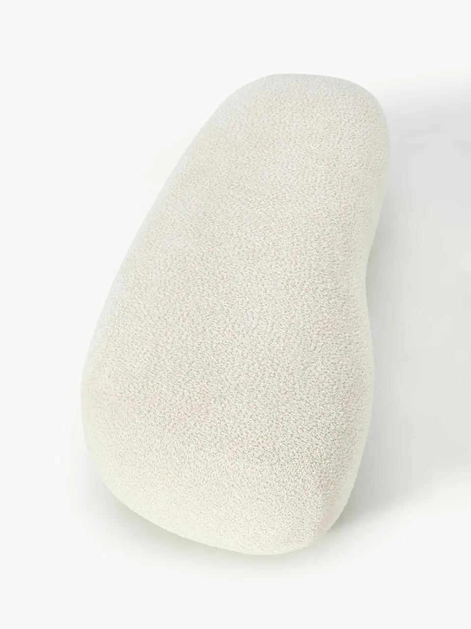 XL poef Alba van teddy bouclé^Westwing Collection Discount