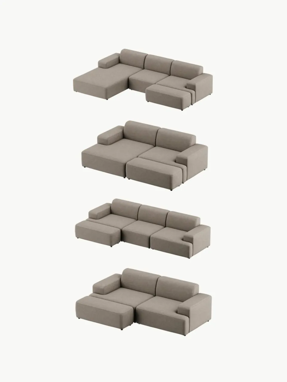 XL poef Melva, B 116 x D 42 cm^Westwing Collection Discount