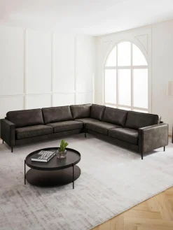 XL U-bank Hunter van gerecycled leer^Westwing Collection Fashion