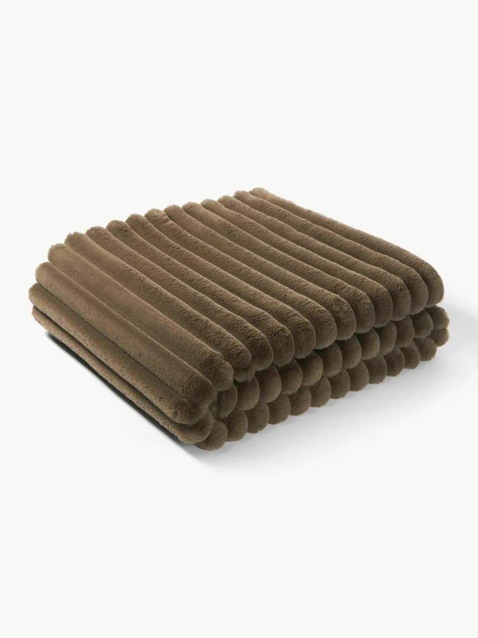 Zachte plaid Lovey van imitatiebont^Westwing Collection Outlet