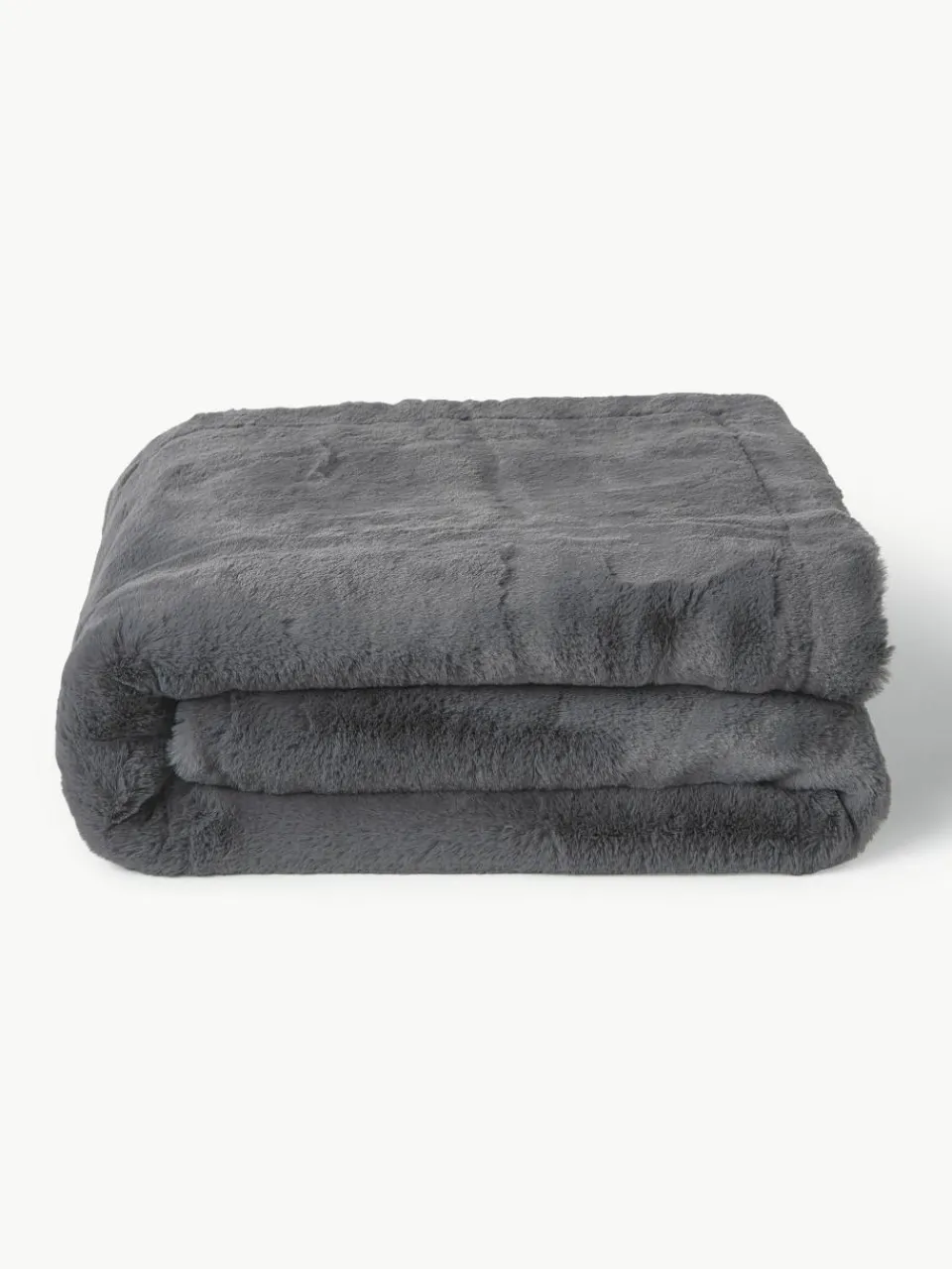 Zachte plaid Mette van imitatiebont^Westwing Collection Fashion