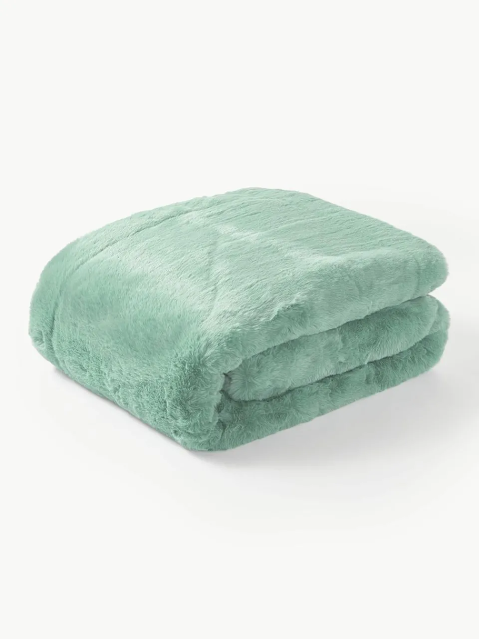 Zachte plaid Mette van imitatiebont^Westwing Collection Hot