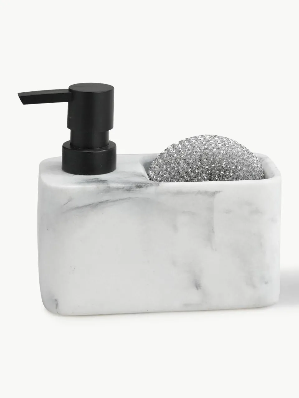 Zeepdispenser Galia in marmerlook met spons, set van 2^ANDREA HOUSE New
