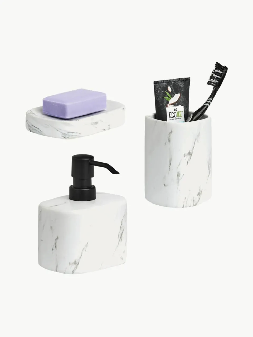 Zeepdispenser Marble van keramiek^Westwing Sale
