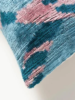 Zijden fluwelen kussenhoes Velvety met abstract patroon^Westwing Best