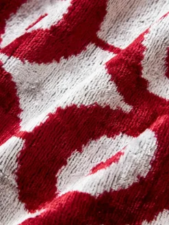 Zijden fluwelen kussenhoes Velvety met abstract patroon^Westwing Fashion