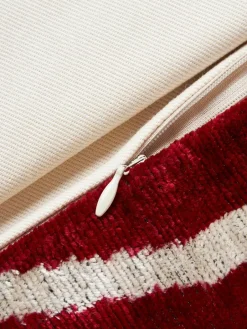 Zijden fluwelen kussenhoes Velvety met abstract patroon^Westwing Best