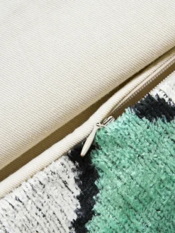Zijden fluwelen kussenhoes Velvety met abstract patroon^Westwing Online